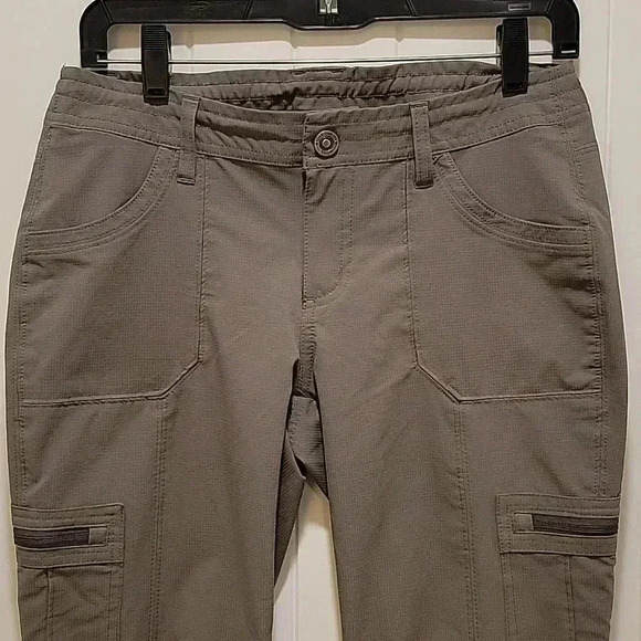 Kuhl Hiking Climbing Grey Cargo Outdoor Pants Size 6 Short - Picture 3 of 12